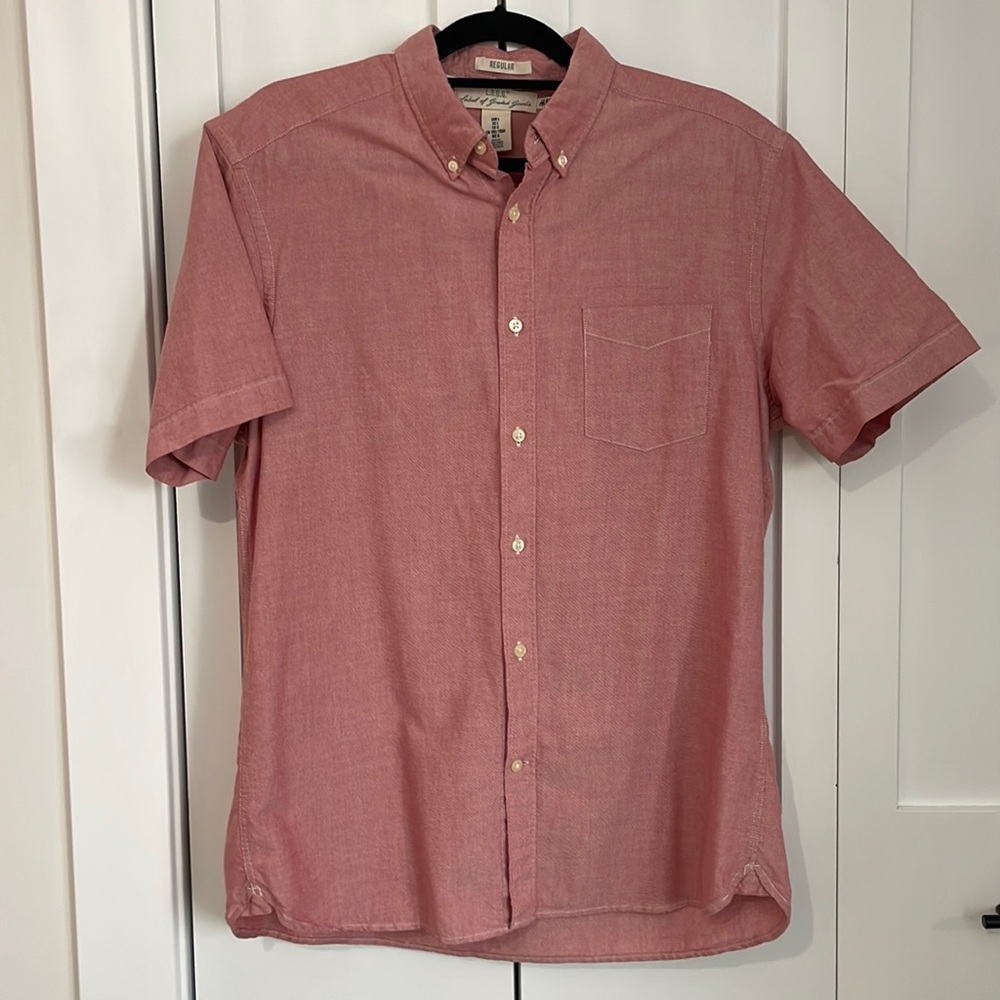 H&M Men’s Short Sleeve Button Down Shirt